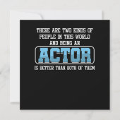 Actor Theatre Movie Actress Acting Theater Gift Einladung (Vorderseite)