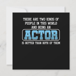 Actor Theatre Movie Actress Acting Theater Gift Einladung