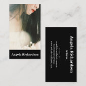 Actors and Models Modern Minimalist Business Card Visitenkarte (Vorne/Hinten)