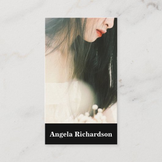 Actors and Models Modern Minimalist Business Card Visitenkarte (Vorderseite)