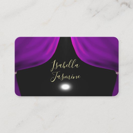 Actress actor influencer psychic business card visitenkarte (Vorderseite)