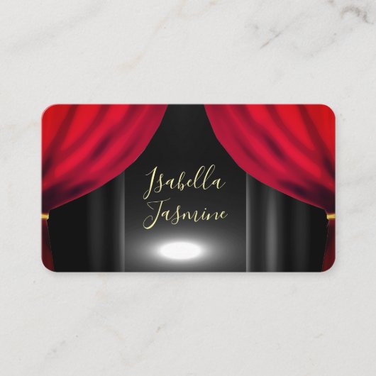 Actress actor influencer psychic business card visitenkarte (Vorderseite)