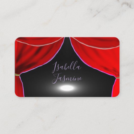 Actress actor influencer psychic  business card visitenkarte (Vorderseite)