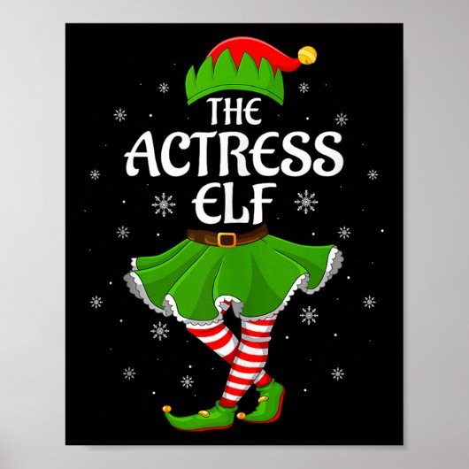 Actress Elf Christmas Family Girls Women Elf Squad Poster (Vorne)