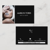 ★Actress-HairstylistModell modernes Headshot ★ Visitenkarte (Vorne/Hinten)