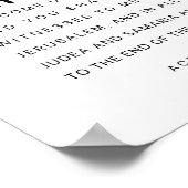 Acts 1:8 Bible Verse Poster (Ecke)