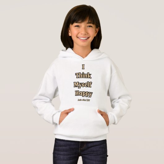 Acts 26:2 KJV Bible Verse Quote Girl's Hoodie (Vorne ganz)