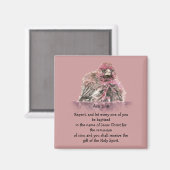 Acts 2:38 Baptism Scripture Verse Bird in Water Magnet (Vorderseite/Rückseite)