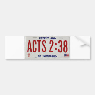 ACTS_2_38_license_plate02 Autoaufkleber