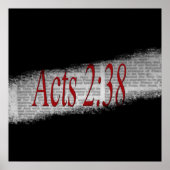Acts 2:38 Poster (Vorne)