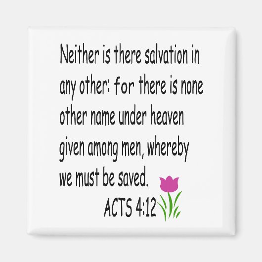 ACTS 4:12-Magnet Magnet (Vorne)