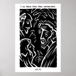 Acts 9 5 Kunstplakat Ich bin Jesus Bibelposter in Poster