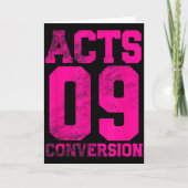 Acts 9 Conversion Bible Chapter Jersey Design  Karte (Vorderseite)