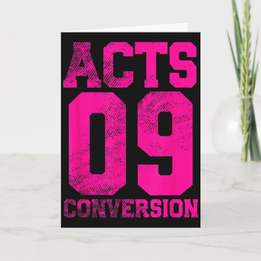 Acts 9 Conversion Bible Chapter Jersey Design Karte (Vorderseite)