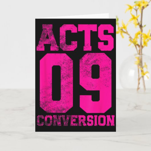 Acts 9 Conversion Bible Chapter Jersey Design  Karte (Gelbe Blume)