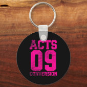 Acts 9 Conversion Bible Chapter Jersey Design Schlüsselanhänger (Vorderseite)
