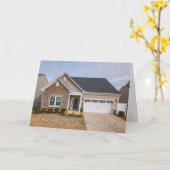 Actual Foto Happy Housiversary Realtor Karte (Gelbe Blume)