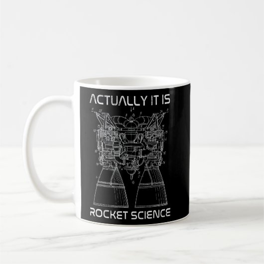 Actually It is Rocket Science Math Engineering Tea Kaffeetasse (Links)