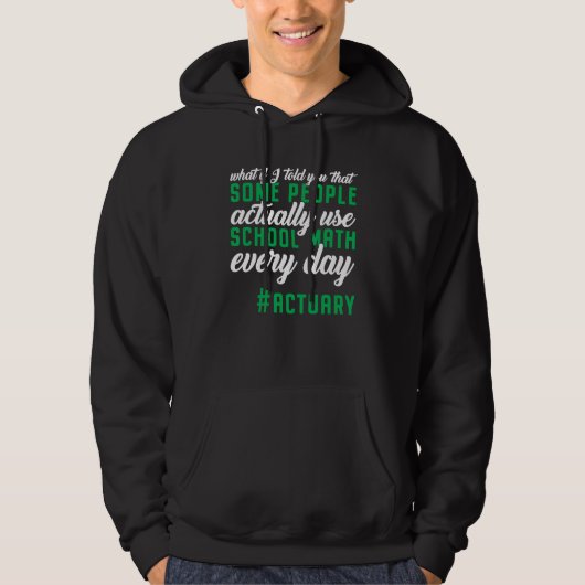 Actuary Actuaries Spreadsheet Risk Analysis Statis Hoodie (Vorderseite)