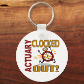 Actuary Clock Out Schlüsselanhänger (Vorderseite)