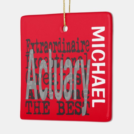 Actuary Extraordinaire CUSTOM Keramikornament (Links)