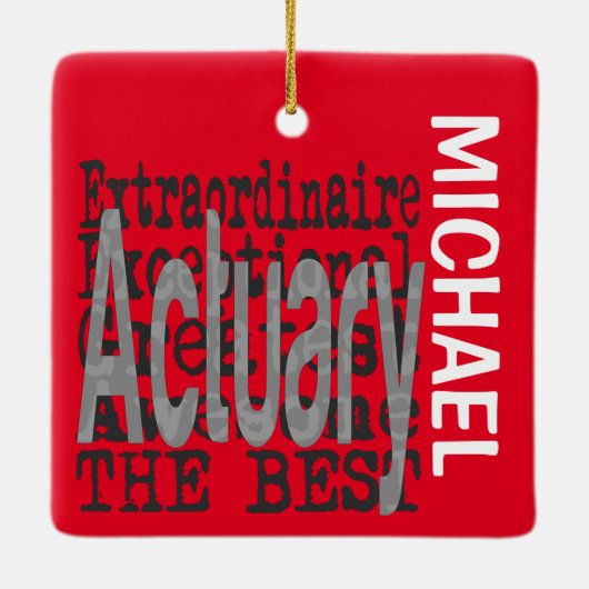 Actuary Extraordinaire CUSTOM Keramikornament (Rückseite)