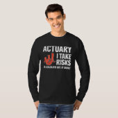 Actuary I Take Risks Actuary Raglan Baseball T-Shirt (Vorne ganz)