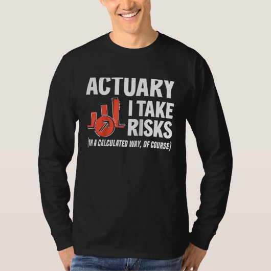 Actuary I Take Risks Actuary Raglan Baseball T-Shirt (Vorderseite)