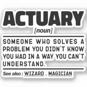 Actuary Noun Definition Assurance Cool Vater Sarca Aufkleber