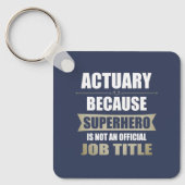 Actuary Superhero Novelty Schlüsselanhänger (Vorderseite)