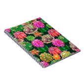 ?actus nahtlos floral pattern background, wallpap notizblock (Rechte Seite)