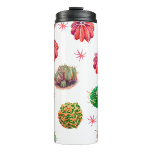 ?actus nahtlos floral pattern background, wallpap thermosbecher