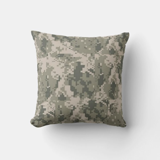 ACU Camo Camouflage Digital Throw Couch Pillow Kissen (Vorderseite)