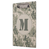 ACU Camo Camouflage Monogram Initial Clip Board Klemmbrett (Links)