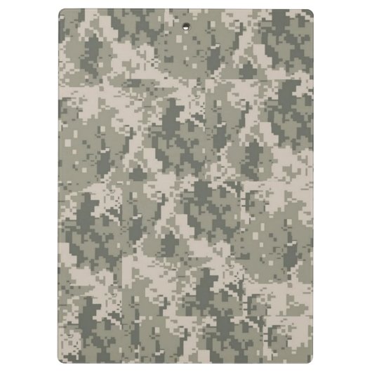 ACU Camo Camouflage Monogram Initial Clip Board Klemmbrett (Rückseite)