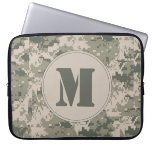 ACU Camouflage Camouflage Digit Monogramm 15" Note Laptopschutzhülle