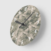 ACU Camouflage Camouflage Digital Patterns Wall Cl Runde Wanduhr (Winkel)