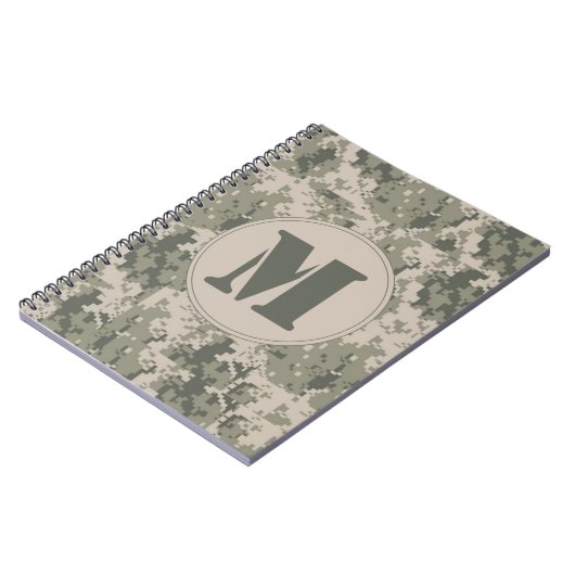 ACU Camouflage Camouflage Monogram, Initial Note B Notizblock (Linke Seite)