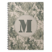 ACU Camouflage Camouflage Monogram, Initial Note B Notizblock (Vorderseite)