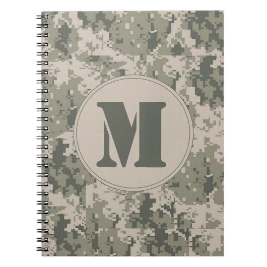 ACU Camouflage Camouflage Monogram, Initial Note B Notizblock (Vorderseite)