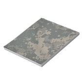 Acu Pattern Camouflage Troops Digital Art Peace Notizblock (Rotiert)