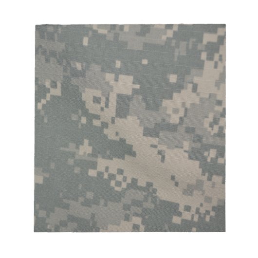 Acu Pattern Camouflage Troops Digital Art Peace Notizblock (Vorderseite)