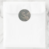 Acu Pattern Camouflage Troops Digital Art Peace Runder Aufkleber (Tasche)