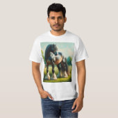 Acuarela caballo percherón T-Shirt (Vorne ganz)