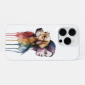 Acuarela Canina Golden Retriever - Femenina iPhone Hülle (Rückseite (Horizontal))