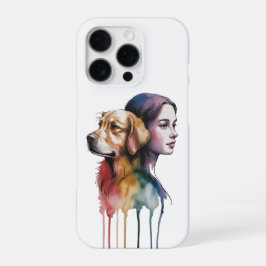Acuarela Canina Golden Retriever - Femenina iPhone 16 Pro Hülle