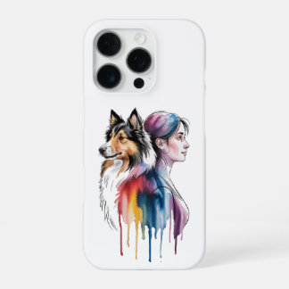 Acuarela Canina Sheltie - Femenina iPhone 16 Pro Hülle