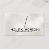 Acupunction Nadel Line Art Visitenkarte (Vorderseite)