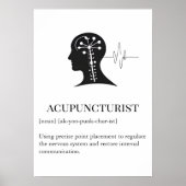 Acupuncture clinic Wall Art wall chart Poster (Vorne)
