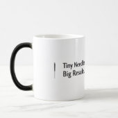 Acupuncture Mug Tiny Needles Big Results Verwandlungstasse (Links)
